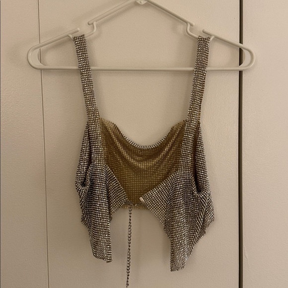 NWT H&M Rhinestone Top - Picture 9 of 10